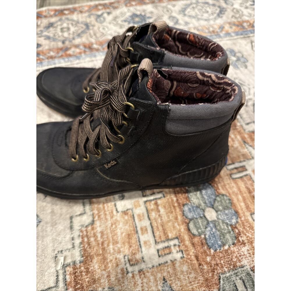 Keds Scout Sneaker Boot III Ripple Floral Rain, BLACK,Women’s Sz. 8 / Retail $90 - Picture 5 of 11